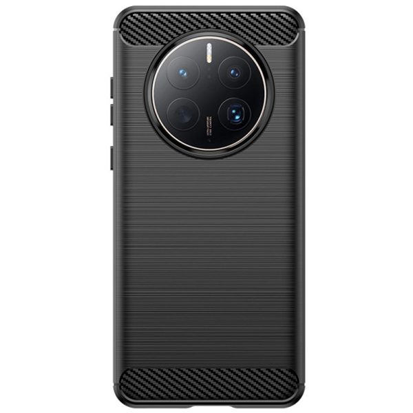 Husa de Protectie pentru Huawei Mate 50 Pro, Flippy, Protectie 360, din TPU cu element de Carbon, Anti Alunecare, 1.8 mm, Negru