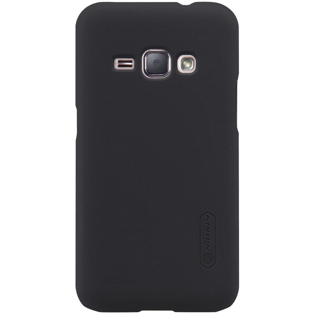 Husa de protectie pentru Samsung Galaxy J1 2015 Nillkin Frosted Shield Negru + Folie de protectie - Image 2