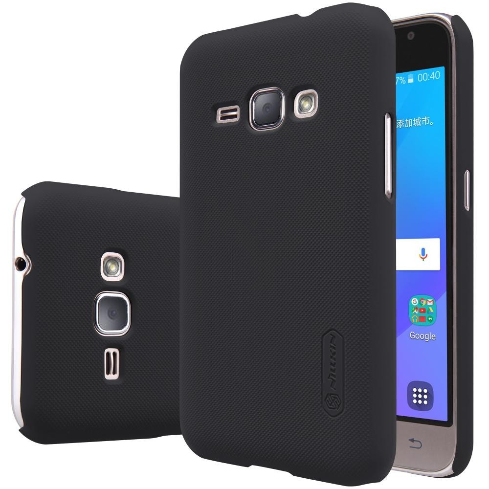 Husa de protectie pentru Samsung Galaxy J1 2015 Nillkin Frosted Shield Negru + Folie de protectie - Image 3