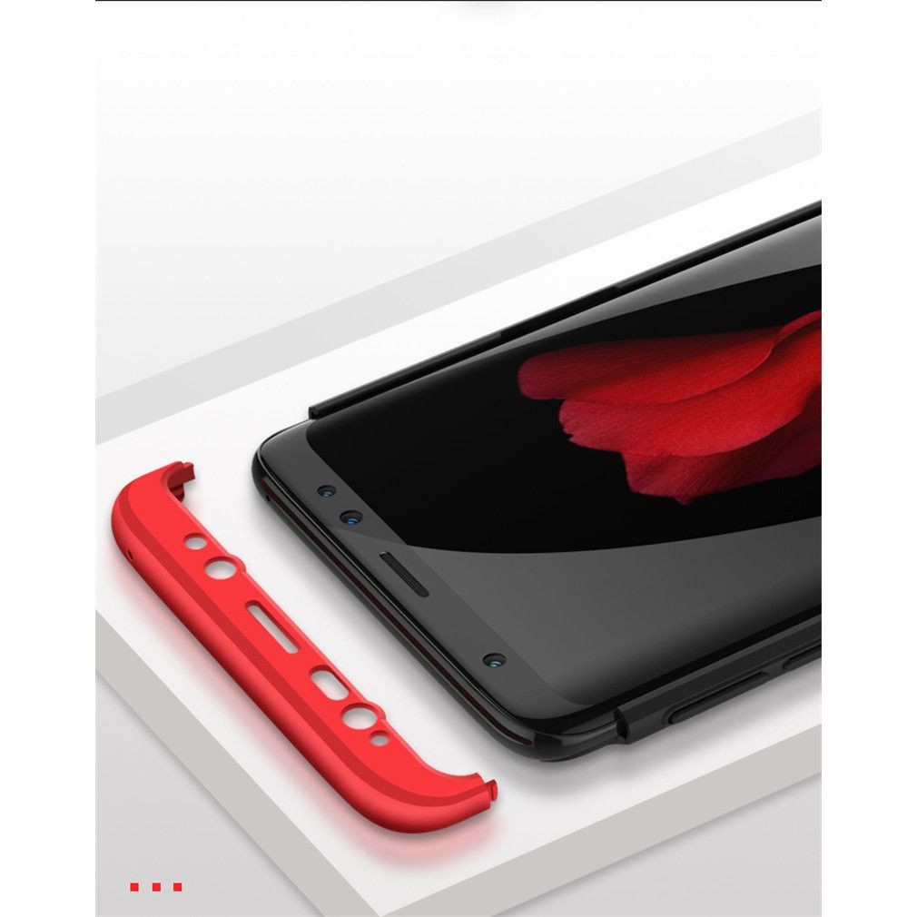 Husa de protectie pentru Samsung Galaxy S8 Ultra-subtire 3 in 1 Rosu - Image 5