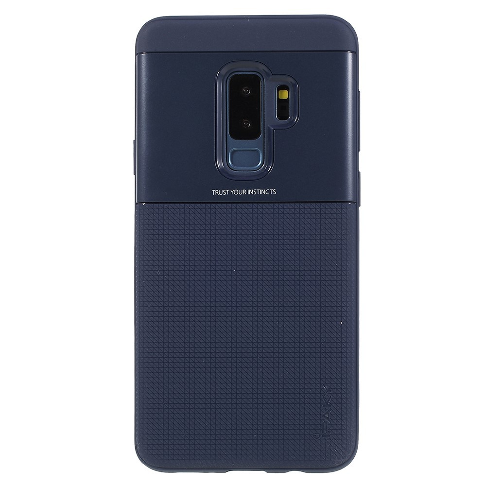 Husa de protectie pentru Samsung Galaxy S9 Plus Ipaky Elegant Grid Design TPU Hybrid Albastru - Image 4