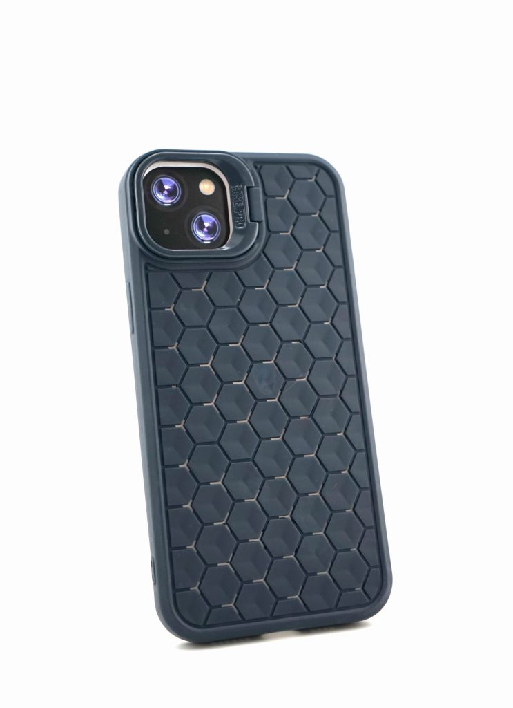 Husa de Protectie TPU, Flippy, pentru Apple iPhone 14 Plus, 3D Cube, cu Inel, Protectie Camera, Antisoc, Antizgariere, Antialunecare, Acoperire Completa, Albastru