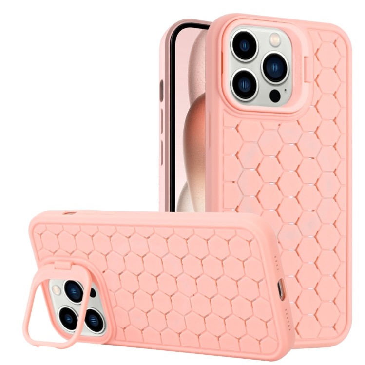 Husa de Protectie TPU, Flippy, pentru Apple iPhone 14 Pro, 3D Cube, cu Inel, Protectie Camera, Antisoc, Antizgariere, Antialunecare, Acoperire Completa, Roz