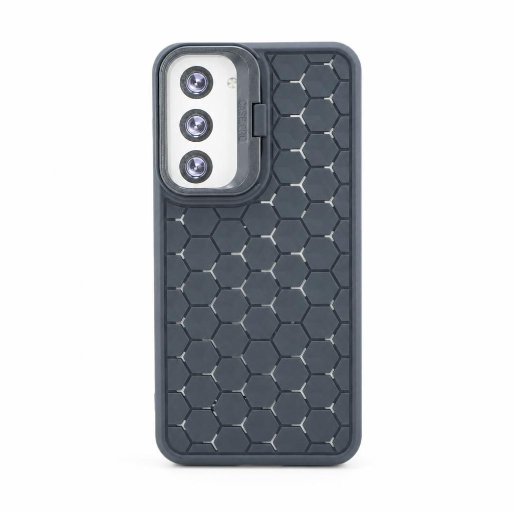 Husa de Protectie TPU, Flippy, pentru Samsung Galaxy S23, 3D Cube, cu Inel, Protectie Camera, Antisoc, Antizgariere, Antialunecare, Acoperire Completa, Albastru