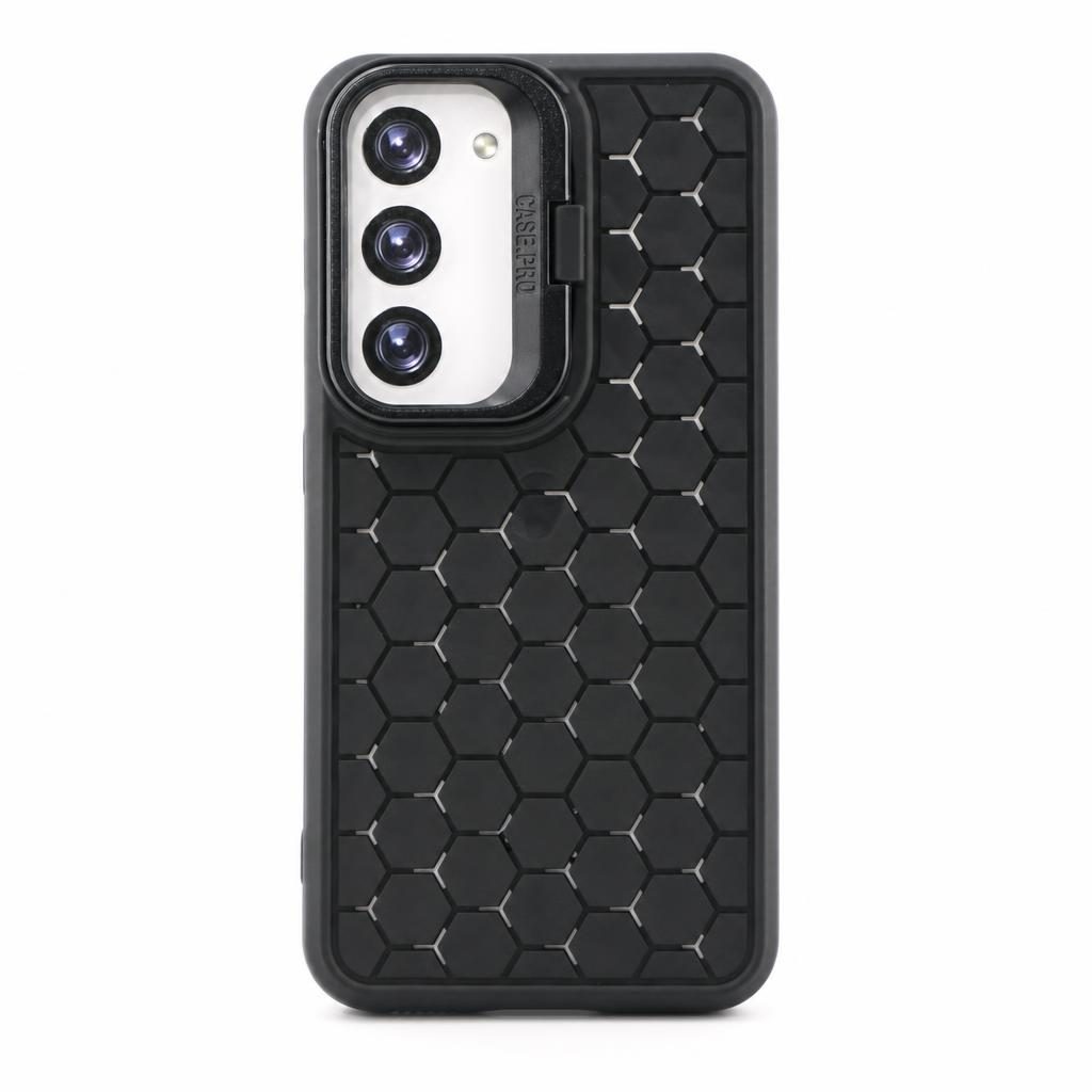 Husa de Protectie TPU, Flippy, pentru Samsung Galaxy S23 Plus, 3D Cube, cu Inel, Protectie Camera, Antisoc, Antizgariere, Antialunecare, Acoperire Completa, Negru
