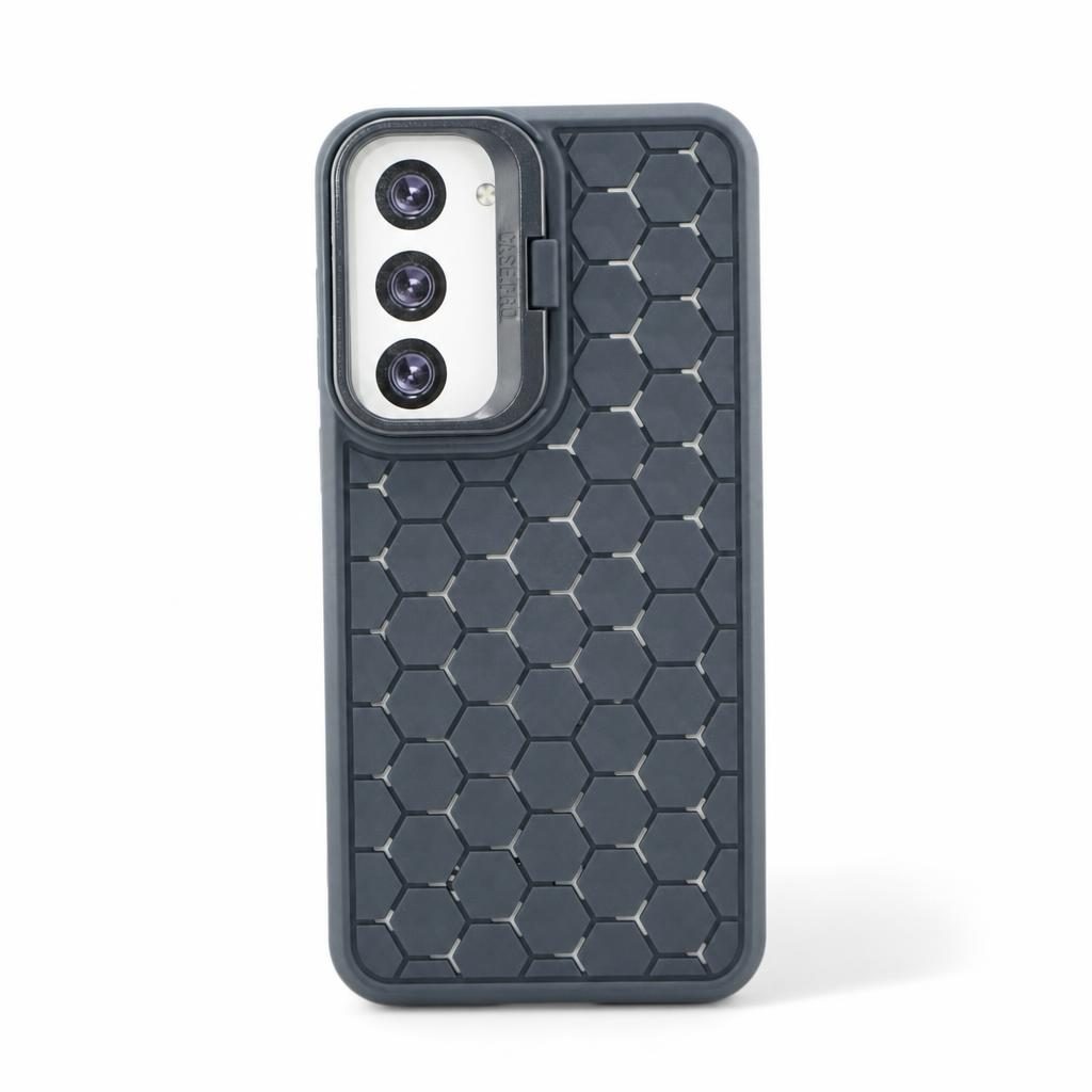 Husa de Protectie TPU, Flippy, pentru Samsung Galaxy S23 Plus, 3D Cube, cu Inel, Protectie Camera, Antisoc, Antizgariere, Antialunecare, Acoperire Completa, Albastru
