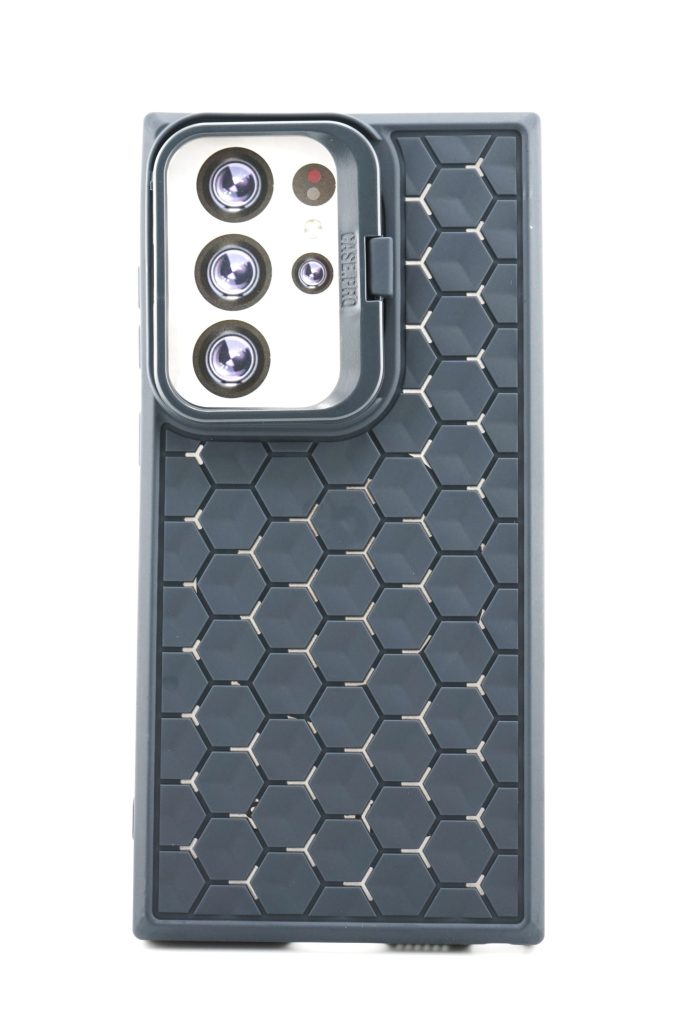 Husa de Protectie TPU, Flippy, pentru Samsung Galaxy S23 Ultra, 3D Cube, cu Inel, Protectie Camera, Antisoc, Antizgariere, Antialunecare, Acoperire Completa, Albastru
