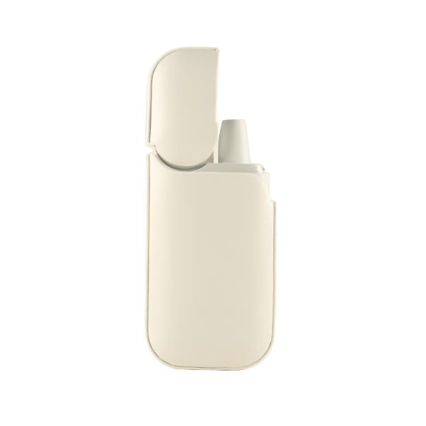 Husa Flippy pentru IQOS 2.4 Plus, Capac de Protectie, Anti Soc si Zgarieturi, din Piele Ecologica, 43 g, 12 x 6 x 2.5 cm, Alb