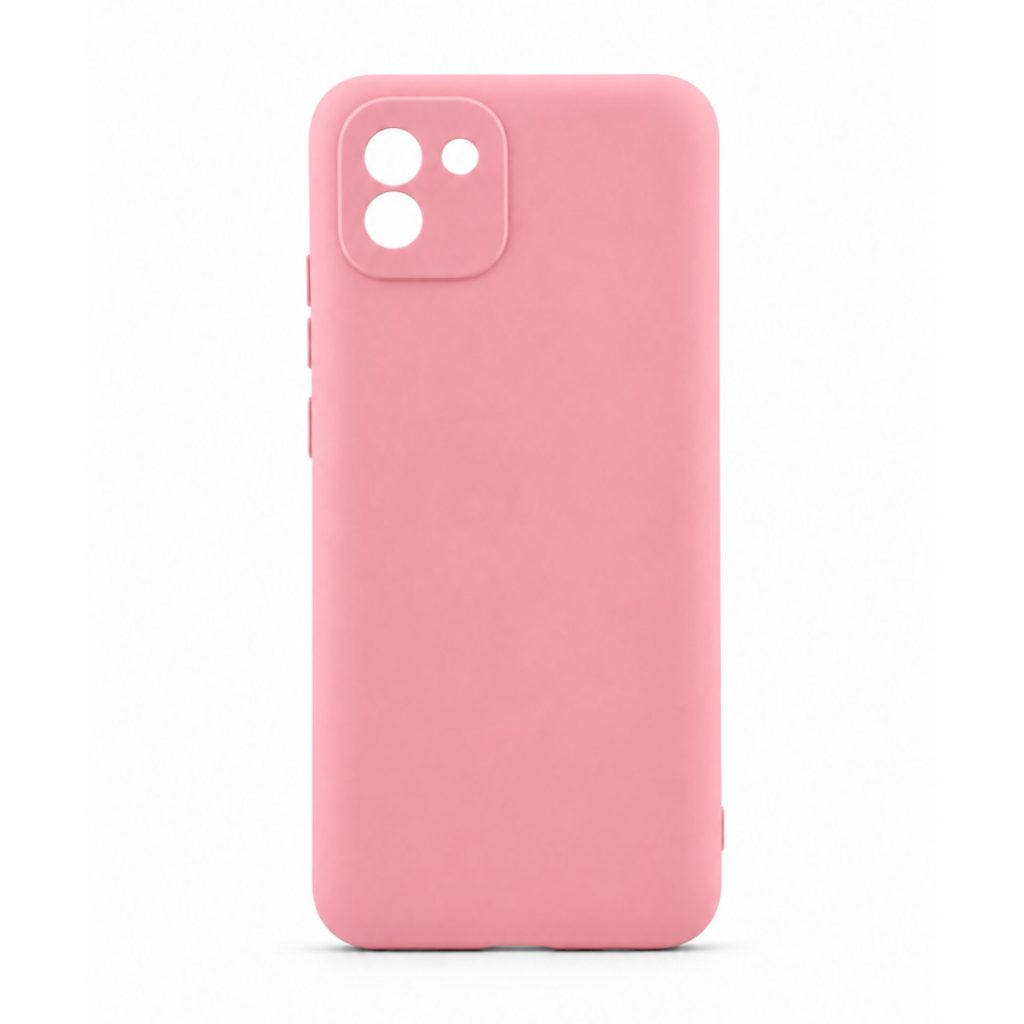 Husa pentru Samsung Galaxy A03 4G, Flippy, Liquid Silicone, cu Microfibra pe interior, Protectie Antisoc, Roz