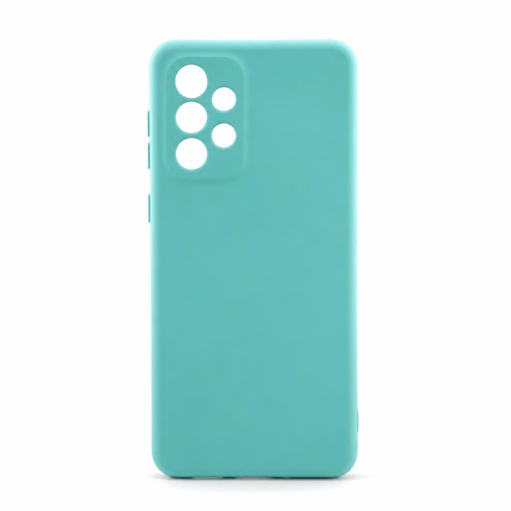Husa pentru Samsung Galaxy A33 5G, Flippy, Liquid Silicone, cu Microfibra pe interior, Protectie Antisoc, Albastru deschis