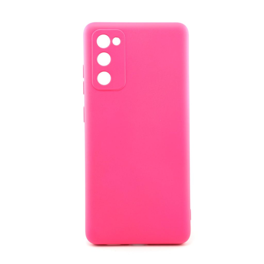 Husa pentru Samsung Galaxy S20 FE, Flippy, Liquid Silicone, cu Microfibra pe interior, Protectie Antisoc, Roz