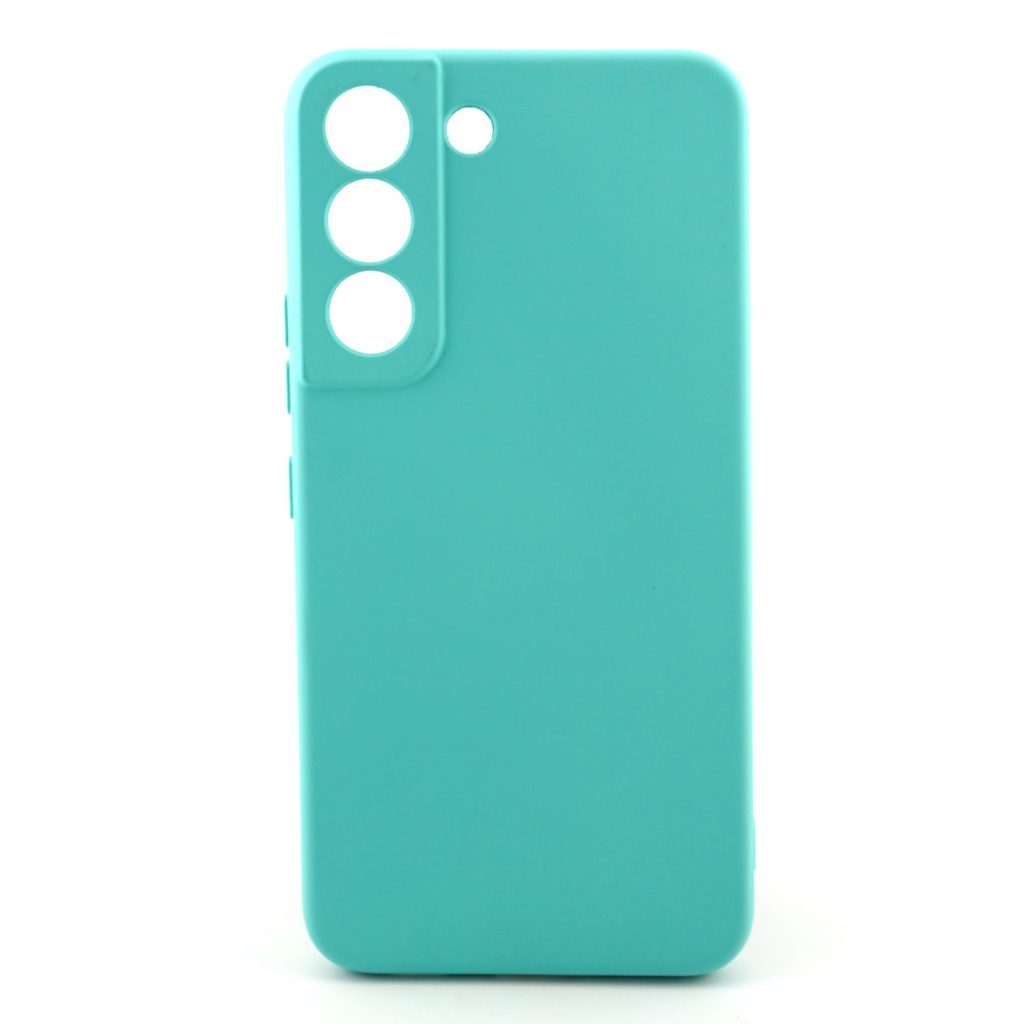 Husa pentru Samsung Galaxy S22 Plus, Flippy, Liquid Silicone, cu Microfibra pe interior, Protectie Antisoc, Albastru deschis