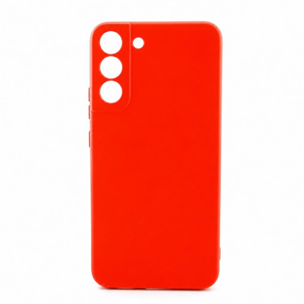 Husa pentru Samsung Galaxy S22 Plus, Flippy, Liquid Silicone, cu Microfibra pe interior, Protectie Antisoc, Rosu