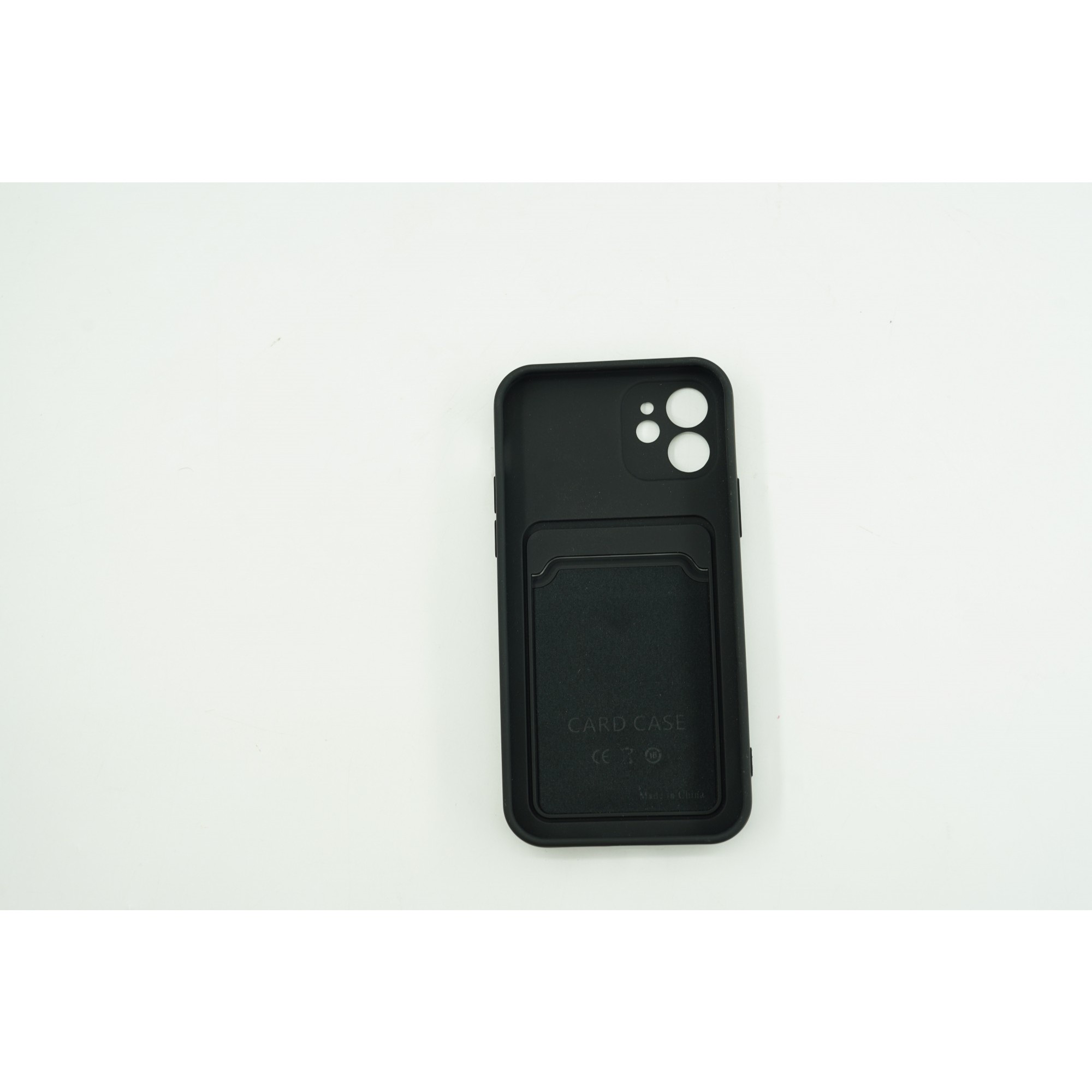 Husa protectie cu suport card compatibila cu Samsung A12 Negru - Image 2