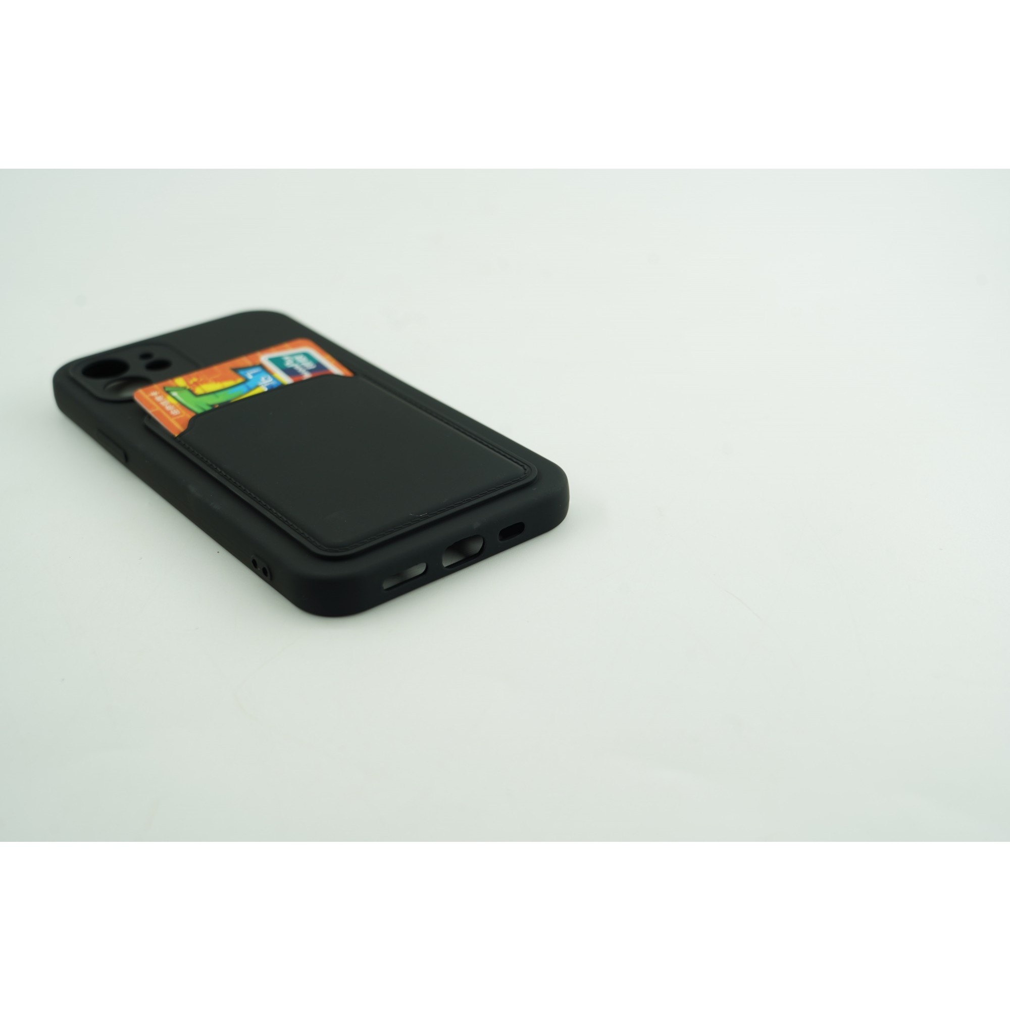 Husa protectie cu suport card compatibila cu Samsung A12 Negru - Image 10