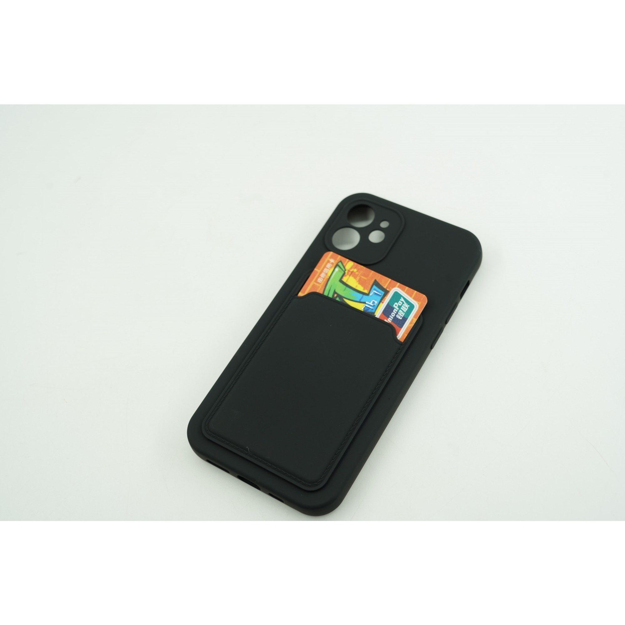 Husa protectie cu suport card compatibila cu Samsung A72 Negru - Image 9