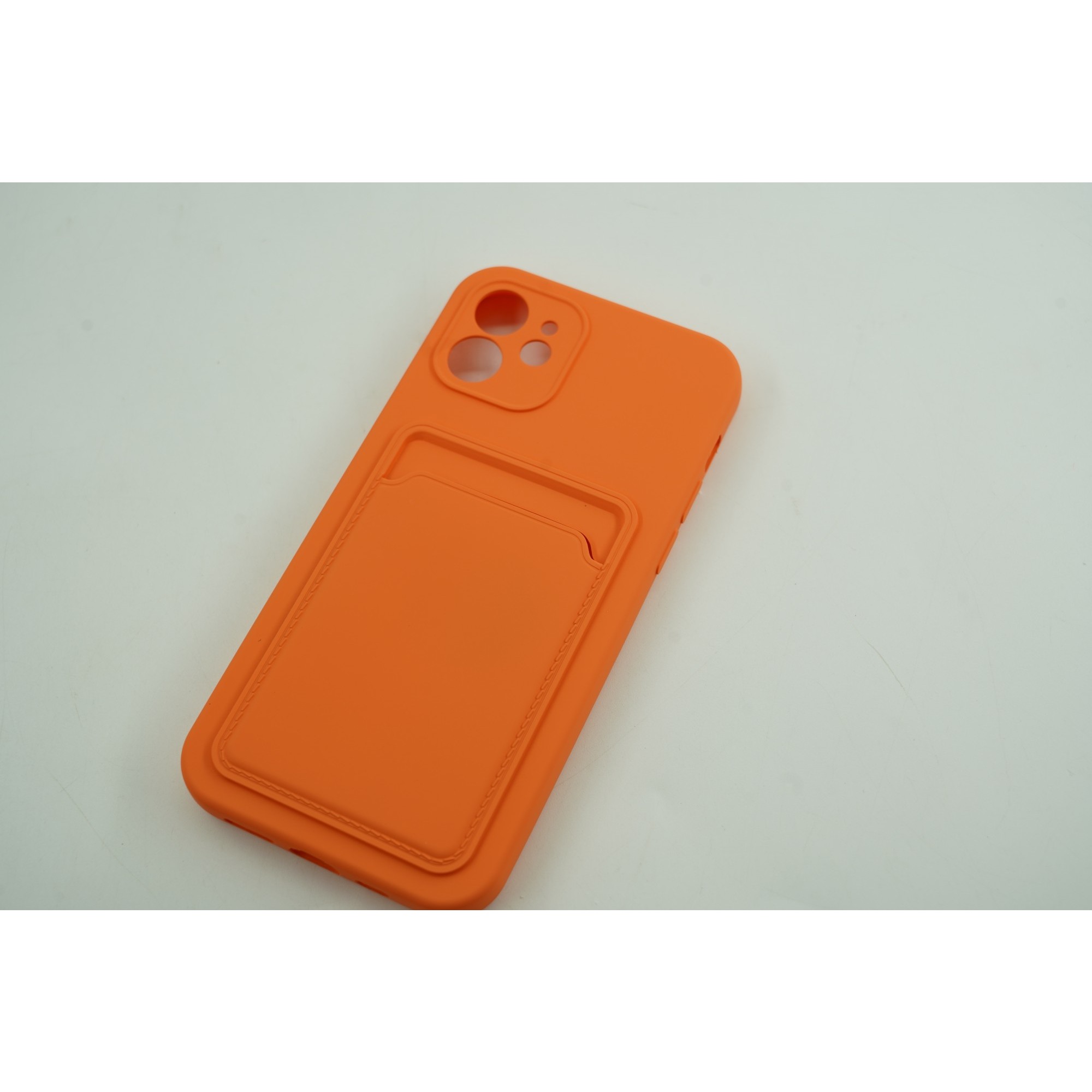 Husa protectie cu suport card compatibila cu Samsung A72 Portocaliu - Image 4