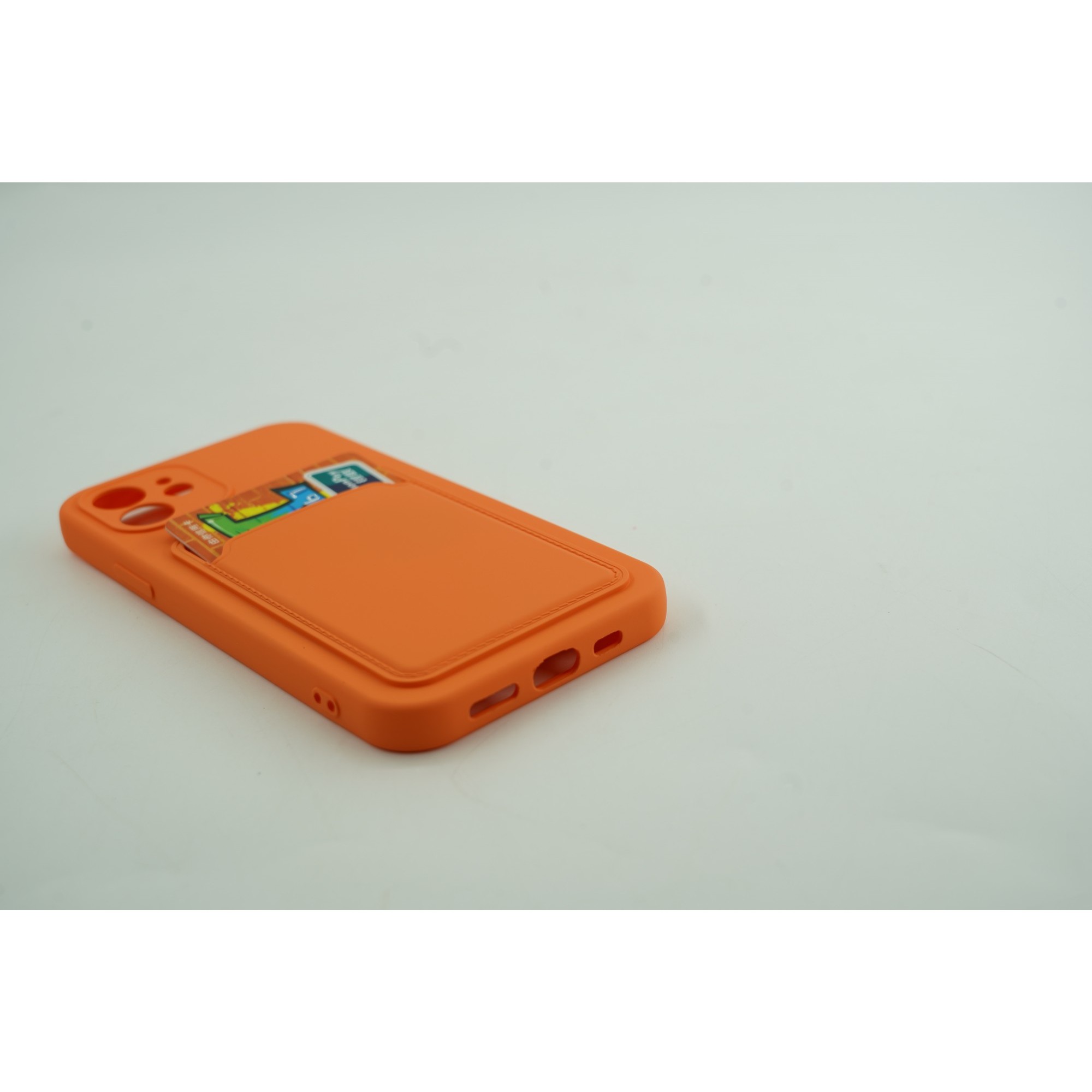 Husa protectie cu suport card compatibila cu Samsung A72 Portocaliu - Image 6