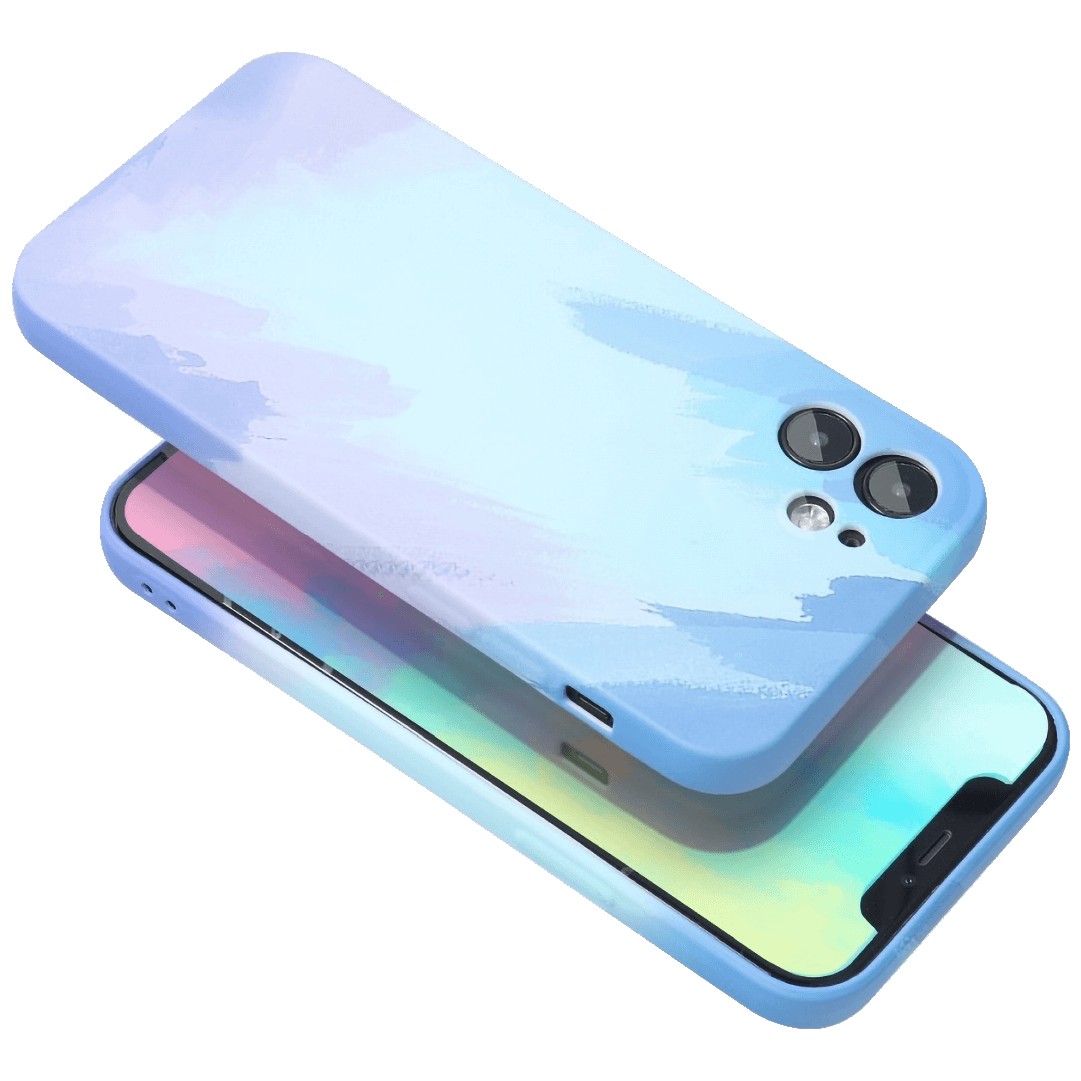 Husa protectie Flippy compatibila cu Apple iPhone 11 Pro Max Tpu Ombre, Albastru/Mov - Image 3