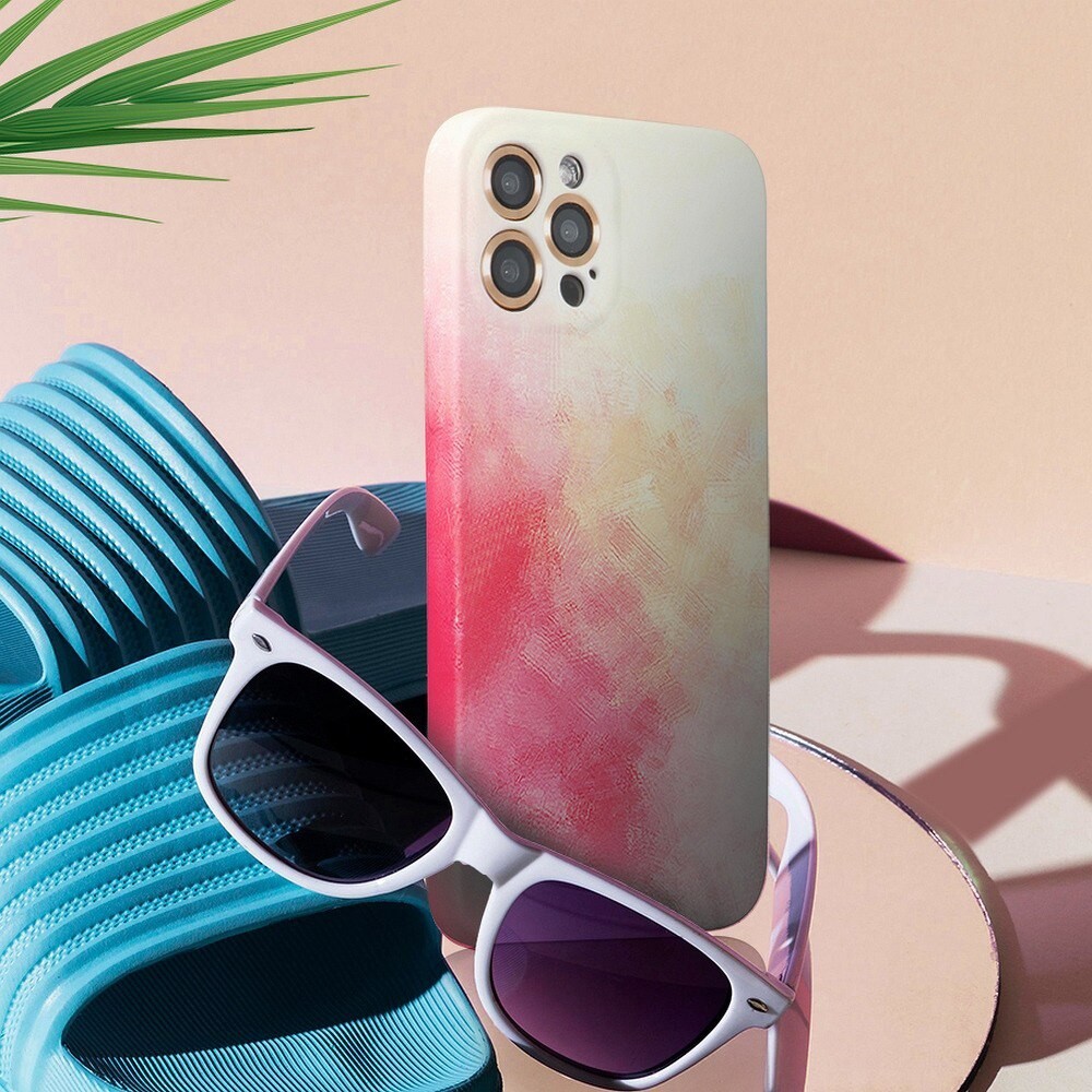 Husa protectie Flippy compatibila cu Apple iPhone 11 Tpu Ombre, Roz/Galben - Image 4