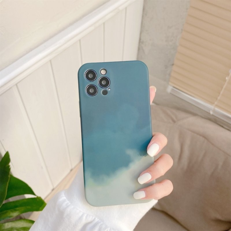 Husa protectie Flippy compatibila cu Apple iPhone 11 Tpu Ombre, Verde/Alb - Image 2