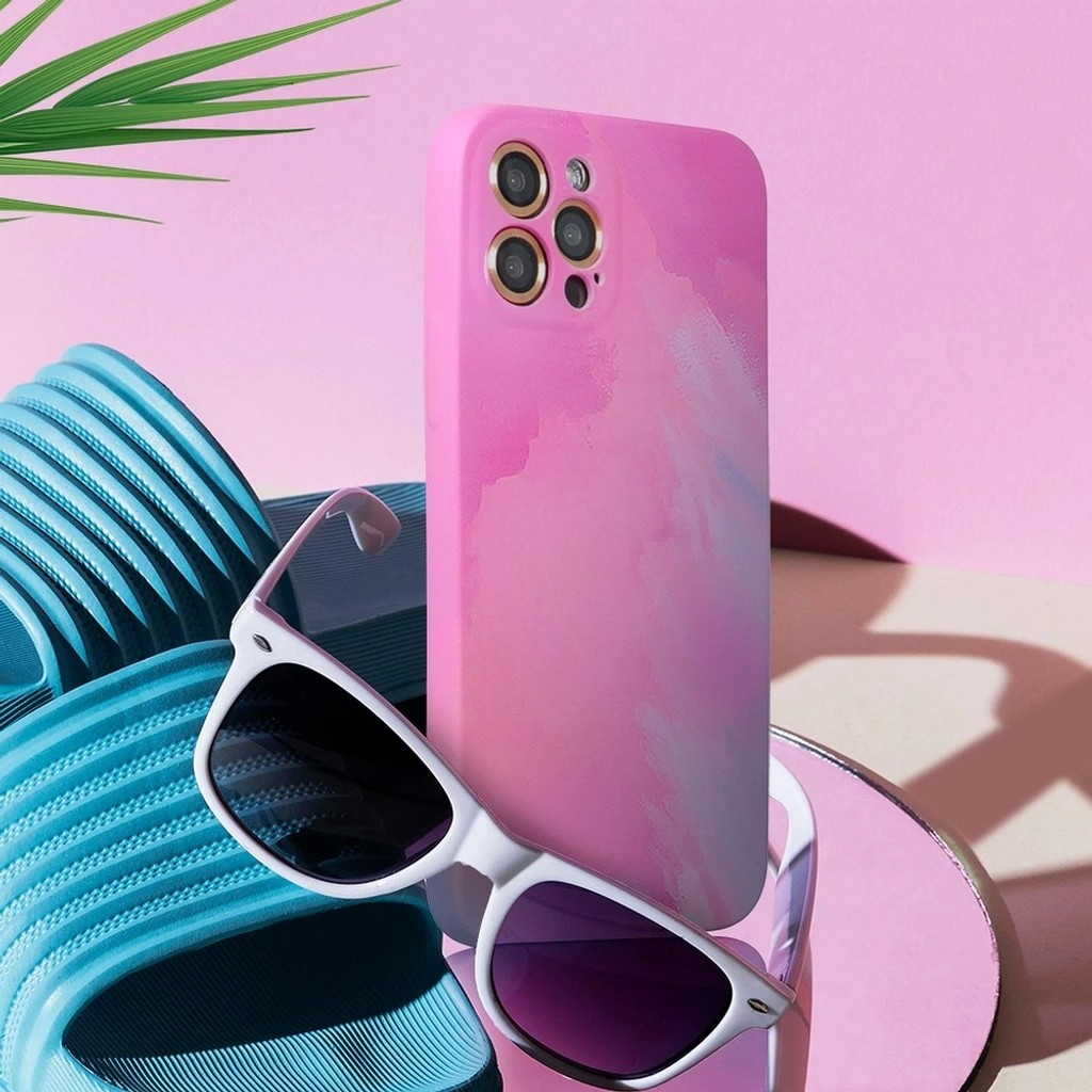 Husa protectie Flippy compatibila cu Apple iPhone 12 Mini Tpu Ombre, Roz/Mov - Image 3