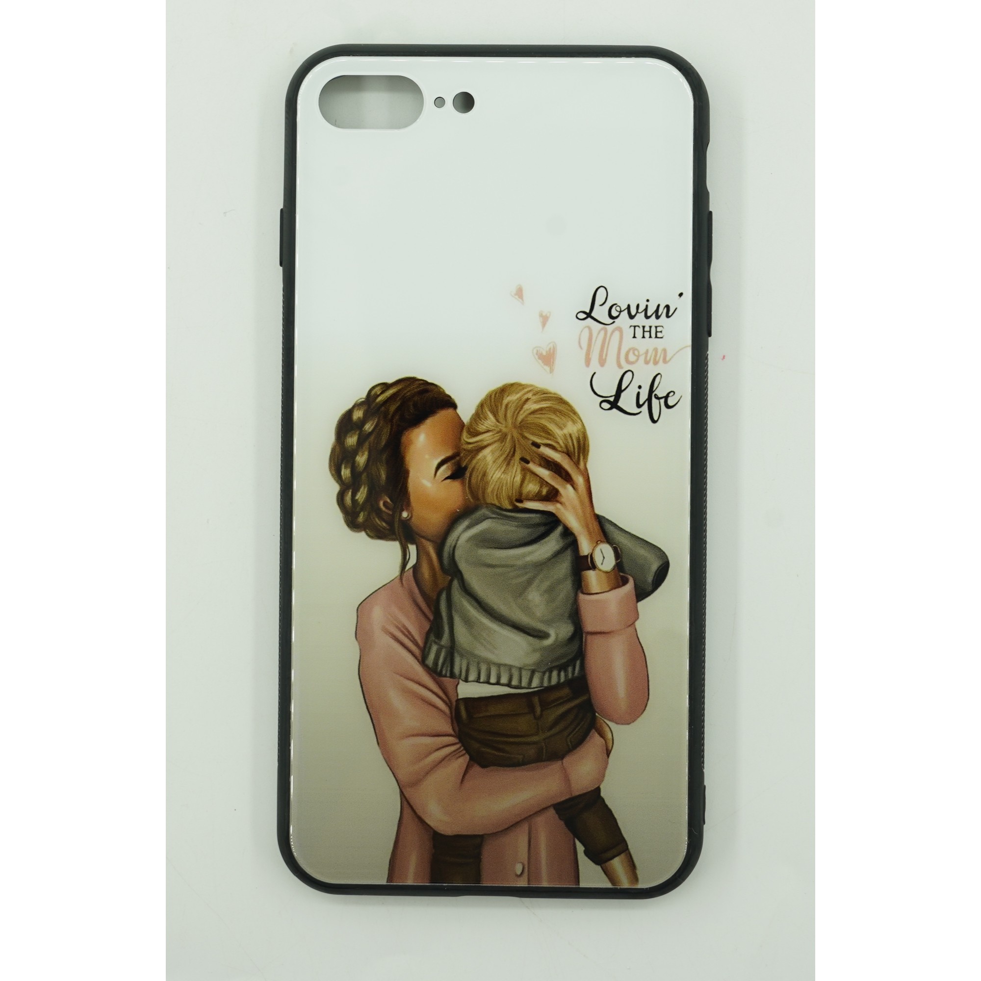 Husa protectie,Flippy, compatibila cu Apple iPhone 12 Pro Glass print Lovin the Mom Multicolor - Image 2