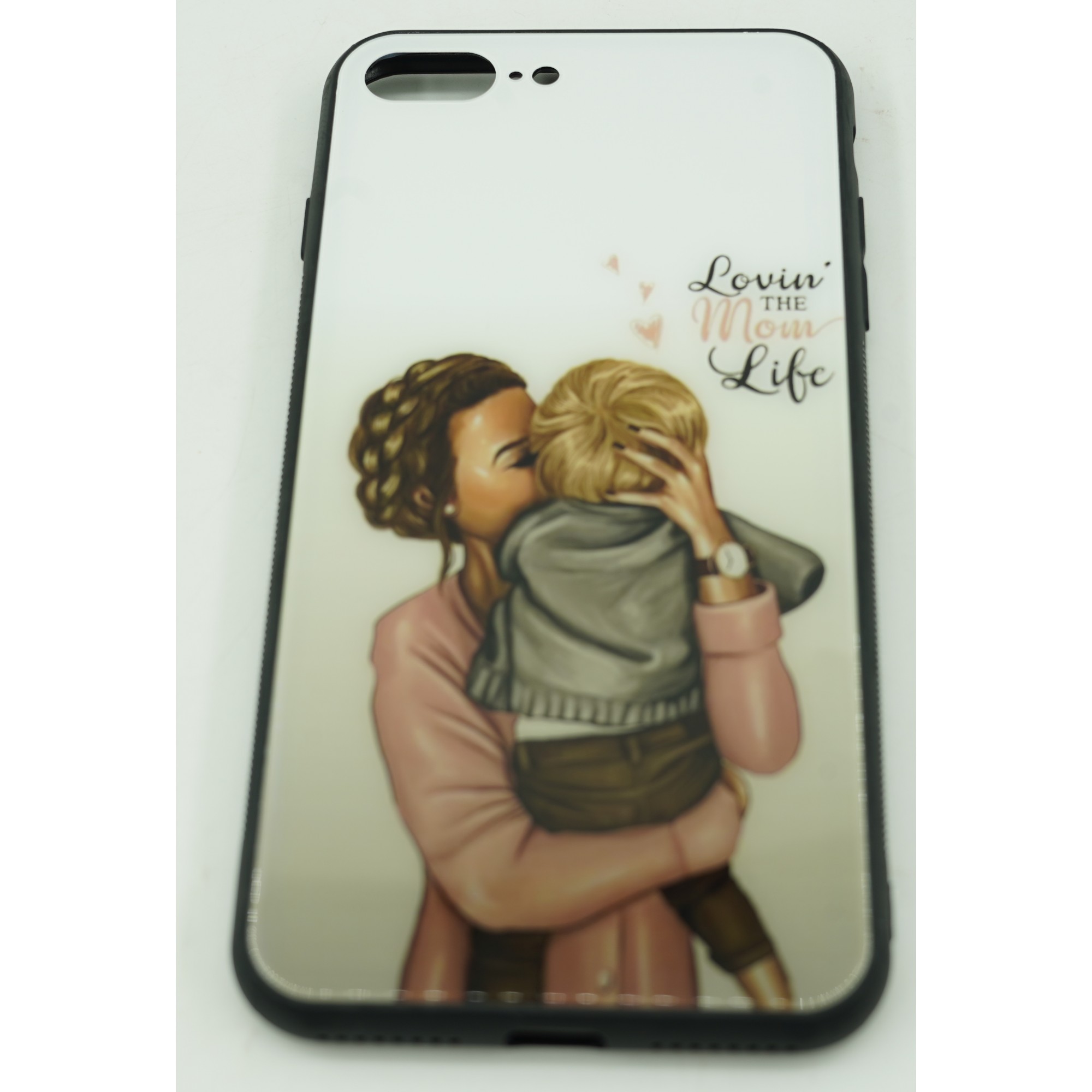 Husa protectie,Flippy, compatibila cu Apple iPhone 12 Pro Glass print Lovin the Mom Multicolor - Image 4