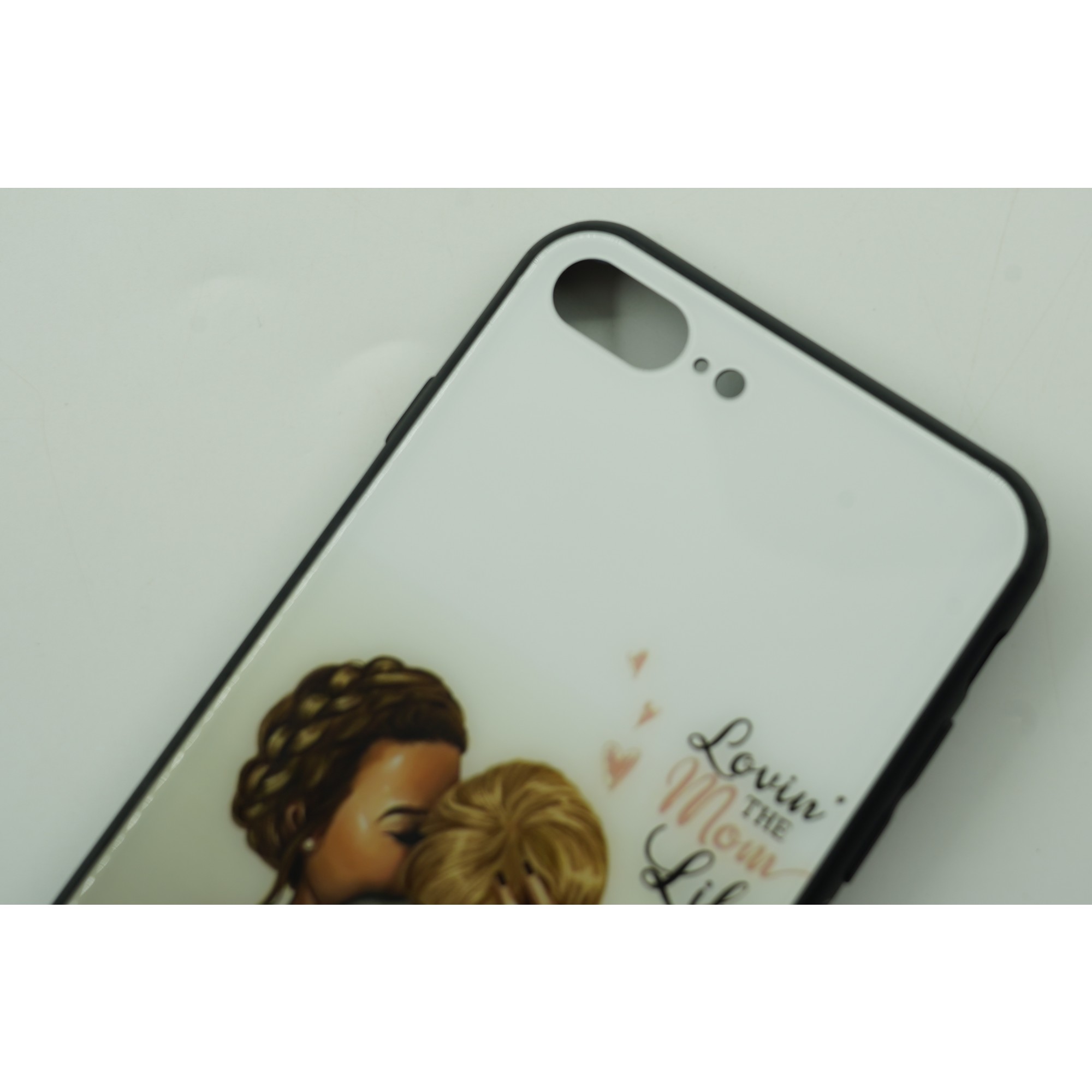 Husa protectie,Flippy, compatibila cu Apple iPhone 12 Pro Glass print Lovin the Mom Multicolor - Image 5