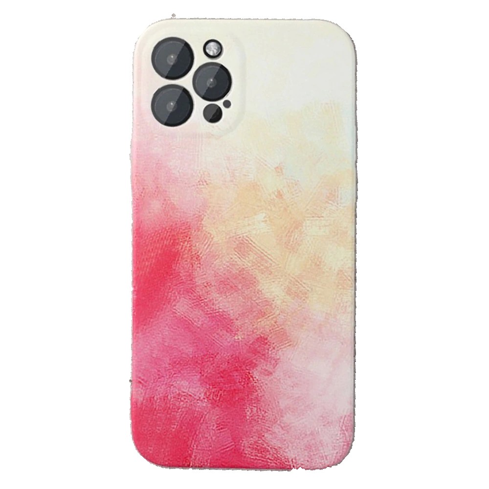Husa protectie Flippy compatibila cu Apple iPhone 7/8G/SE2020 Tpu Ombre, Roz/Galben
