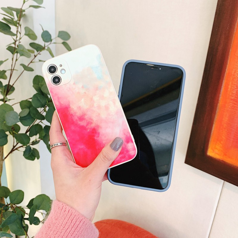 Husa protectie Flippy compatibila cu Apple iPhone XR Tpu Ombre, Roz/Galben - Image 4