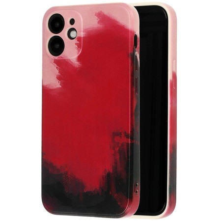 Husa protectie Flippy compatibila cu Apple iPhone XR Tpu Ombre, Roz/Mov/Negru