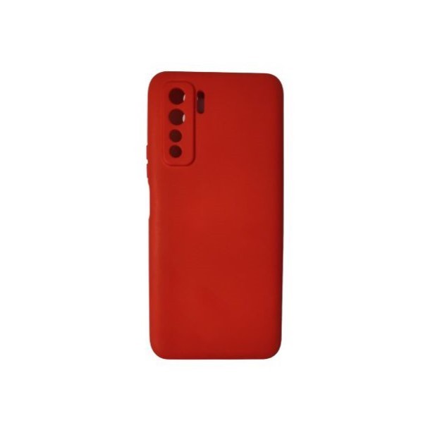 Husa protectie Flippy compatibila cu Huawei P40 Lite 5G Liquid Silicone Case Rosu