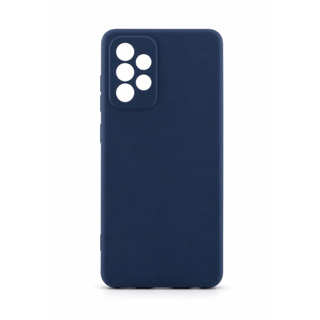 Husa protectie Flippy compatibila cu Samsung A52 Liquid Silicone Case Navy blue