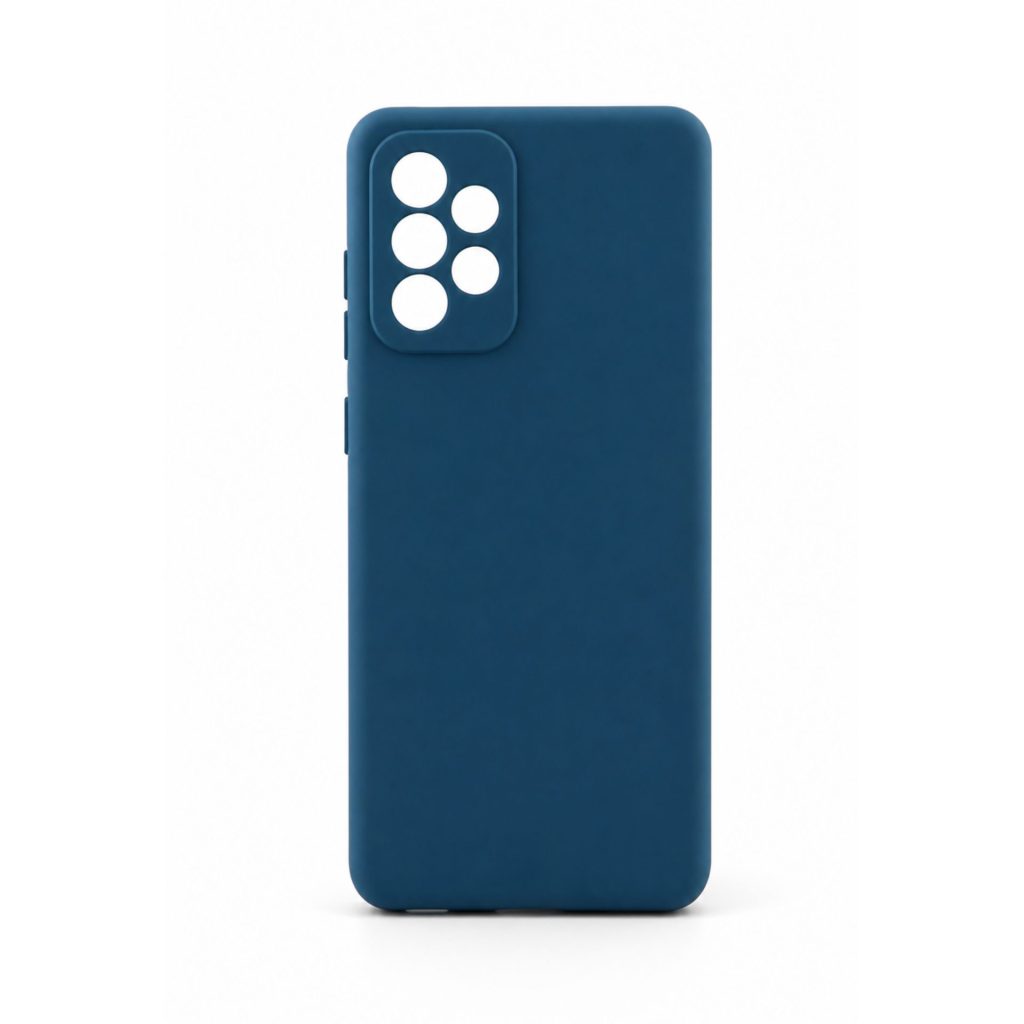 Husa protectie Flippy compatibila cu Samsung A52 Liquid Silicone Case Albarstu inchis