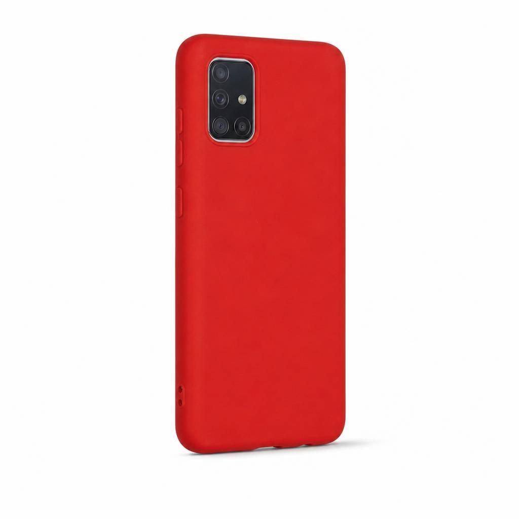 Husa protectie Flippy compatibila cu Samsung Galaxy A51 4G Liquid Silicone Case Rosu