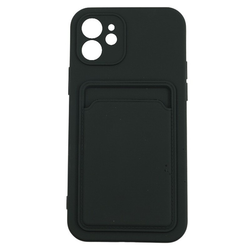 Husa protectie Flippy cu suport card compatibila cu Apple iPhone 11 Pro Max Negru