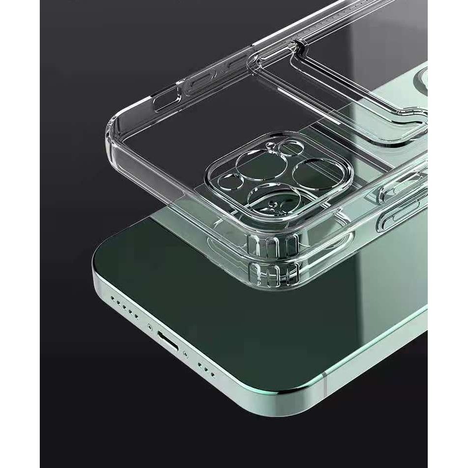 Husa protectie Flippy cu suport card compatibila cu Samsung Galaxy A02S Transparent - Image 3