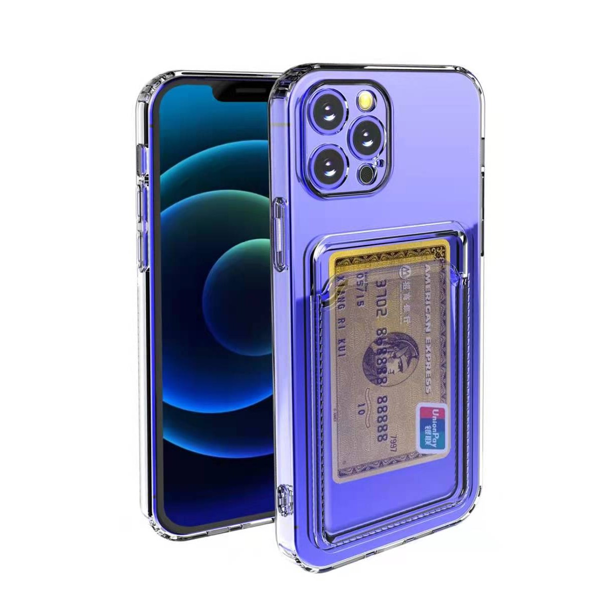 Husa protectie Flippy cu suport card compatibila cu Samsung Galaxy A50 Transparent - Image 6