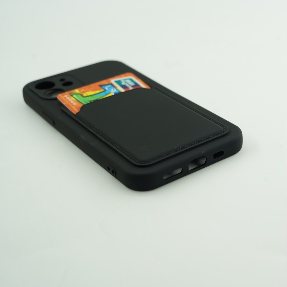 Husa protectie Flippy cu suport card compatibila cu Samsung Galaxy A52 Negru - Image 5