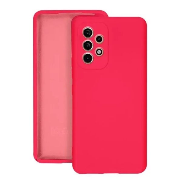 Husa protectie Flippy pentru Samsung A53 5G Liquid Silicone Roz Fuchsia/Roz