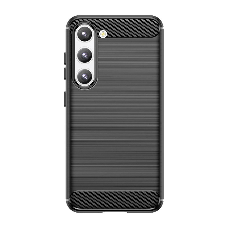 Husa Protectie, Flippy, Husa de Protectie pentru Samsung Galaxy A15/A15 5G, din TPU cu element de Carbon, Negru