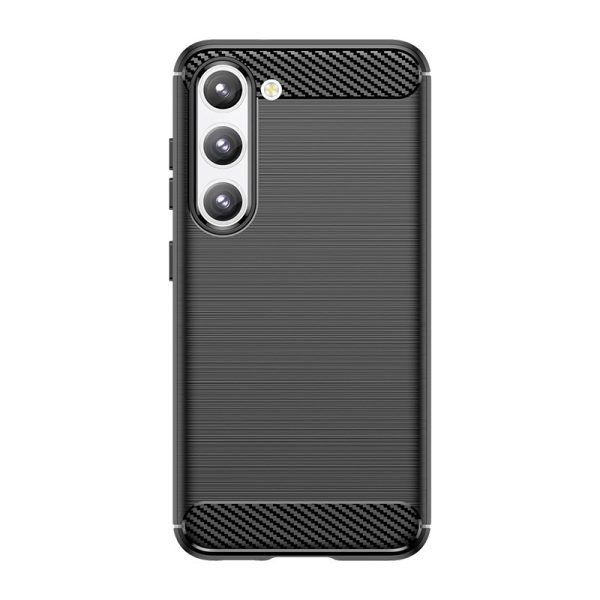 Husa Protectie, Flippy, Husa de Protectie pentru Samsung Galaxy S23+, din TPU cu Element de Carbon, Negru