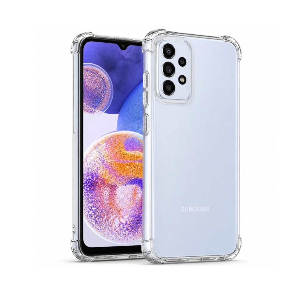 Husa protectie pentru Samsung A23 5G, Flippy, TPU, Antisoc, Protectie colturi, Rezistenta la impact, 1.5 mm, Transparenta