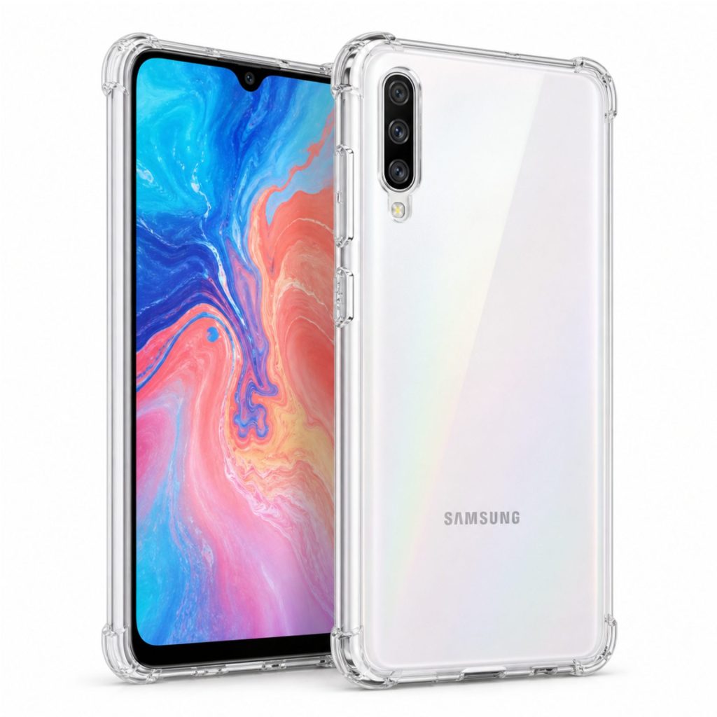Husa protectie pentru Samsung A70, Flippy, TPU, Antisoc, Protectie colturi, Rezistenta la impact, 1.5 mm, Transparenta
