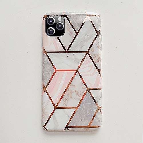 Husa protectie pentru Samsung S20 Plus Soft IMD TPU Marble Geometric Alb - Image 6