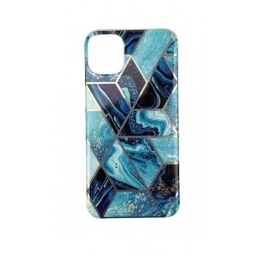 Husa protectie pentru Samsung S20 Plus Soft IMD TPU Marble Geometric Albastru - Image 11