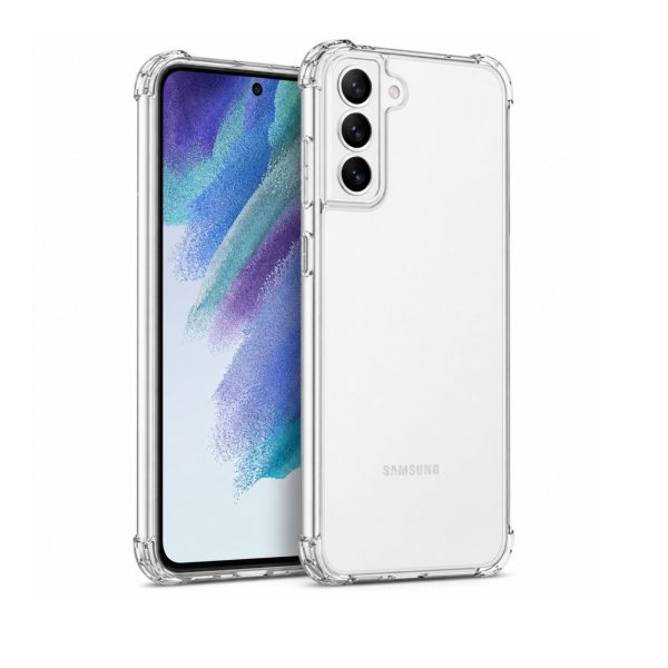 Husa protectie pentru Samsung S21 FE 5G, Flippy, TPU, Antisoc, Protectie colturi, Rezistenta la impact, 1.5 mm, Transparenta
