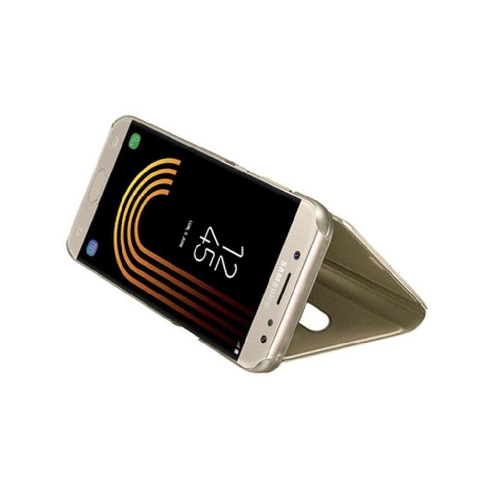 Husa Samsung A40 Flip Cover Oglinda Auriu - Image 5
