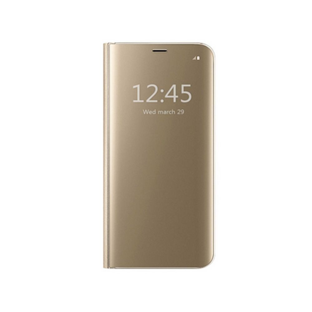 Husa Samsung Galaxy A3 2017 Flip Cover Oglinda Auriu - Image 5